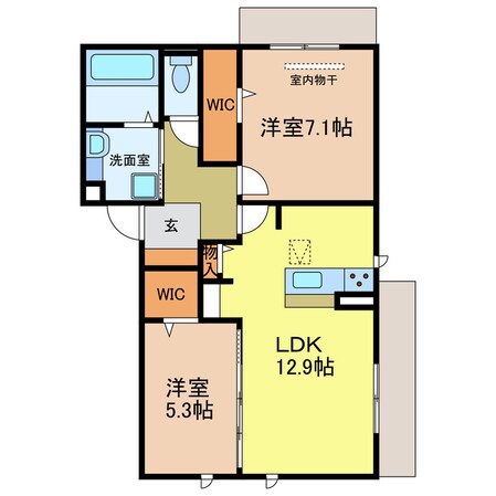 エスト山王の物件間取画像